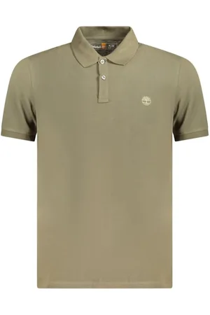 Timberland Koszulki, Mężczyzna, Zielony, S, Zielony Polo z Bawełny z Haftem