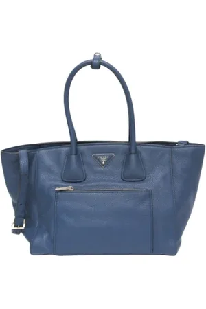 Prada Pre-owned, Kobieta, Niebieski, ONE SIZE, Skóra, Pre-owned Leather prada-bags