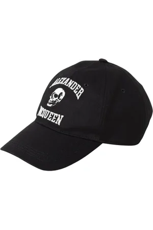 Alexander McQueen Akcesoria, Mężczyzna, Czarny, M, Zapieczętowana Czaszka Baseball Cap
