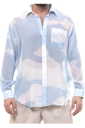 Moschino Koszule, Mężczyzna, Niebieski, L, Lekki niebieski męski koszul