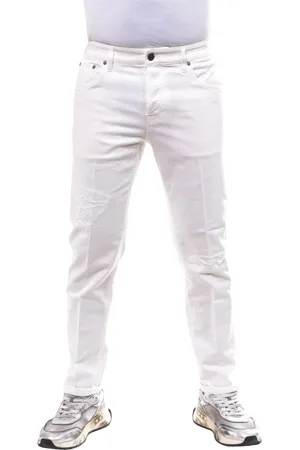 PT Torino Spodnie, Mężczyzna, Biały, W32, Denim, Spodnie Reggae Denim dla Mężczyzn