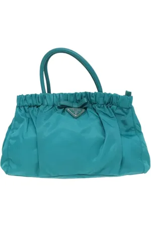 Prada Pre-owned, Kobieta, Niebieski, ONE SIZE, Nylon, Pre-owned Nylon prada-bags