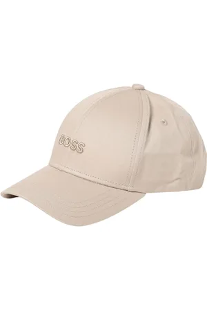 HUGO BOSS Akcesoria, Mężczyzna, Beżowy, ONE SIZE, Stylowa Beżowa Czapka Baseballowa