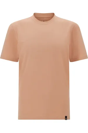 Boggi Milano Koszulki, Mężczyzna, Pomarańczowy, 2XL, Spandex, T-shirt z elastycznego bawełny Supima