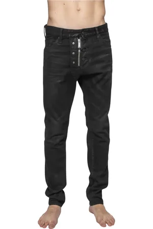 Dsquared2 Jeansy, Mężczyzna, Czarny, L, Czarne Spodnie Męskie 900
