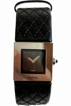 CHANEL Pre-owned, Kobieta, Czarny, ONE SIZE, Pre-owned Metal watches