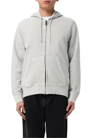 Carhartt Bluzy, Mężczyzna, Szary, M, Szara Kurtka z Kapturem