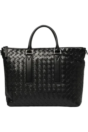 Bottega Veneta Torebki, Mężczyzna, Czarny, ONE SIZE, Czarna Torba Torebka Skórzana