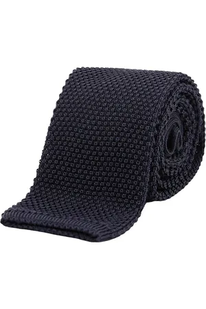 Brunello Cucinelli Akcesoria, Mężczyzna, Niebieski, ONE SIZE, Jedwabna dzianinowa muszka