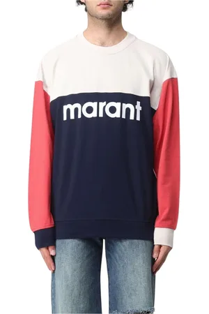 Isabel Marant Bluzy, Mężczyzna, Wielobarwność, L, Zielony Sweter z Kolorowymi Blokami
