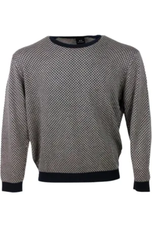 Armani Exchange Swetry, Mężczyzna, brązowy, XS, Bluza z wzorem diamentowym