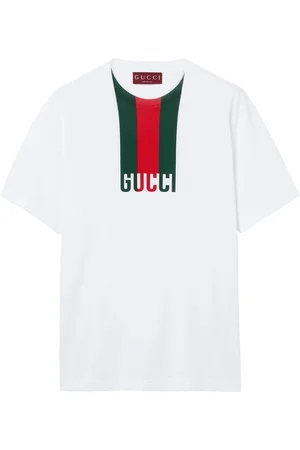 Gucci Koszulki, Mężczyzna, Biały, M, Biała koszulka z krótkim rękawem