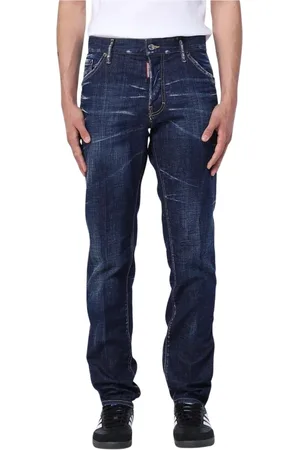 Dsquared2 Jeansy, Mężczyzna, Niebieski, 3XL, Denim, Elastyczne Jeansyy Stylowe