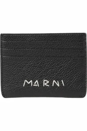 Marni Akcesoria, Mężczyzna, Czarny, ONE SIZE, Elegancki Portfel na Karty