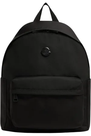 Moncler Torebki, Mężczyzna, Czarny, ONE SIZE, Nylon, Czarny plecak dla mężczyzn