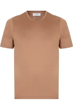 Gran Sasso Koszulki, Mężczyzna, brązowy, 2XL, Bawełna, Koszulka Polo Casual