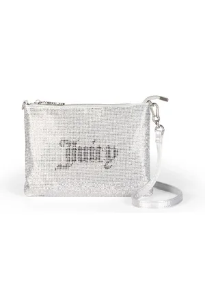Juicy Couture Torebki, Kobieta, Szary, ONE SIZE, Poliester, Mia Płaska Torebka Poliester Srebrny