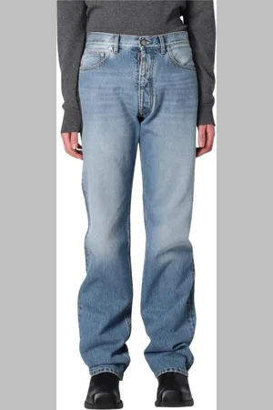 Maison Margiela Jeansy, Mężczyzna, Niebieski, W29, Denim, Klasyczne Straight Leg Jeansy