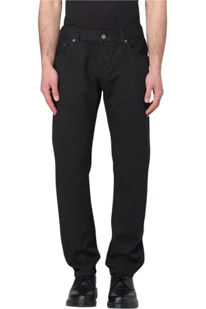 Dondup Jeansy, Mężczyzna, Czarny, W31, Czarne Straight Leg Jeansyy dla Mężczyzn