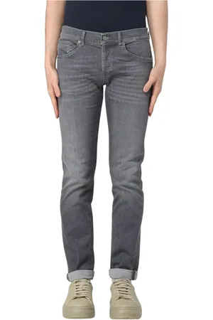 Dondup Jeansy, Mężczyzna, Szary, W31, Denim, Szare Straight Leg Jeansyy dla Mężczyzn