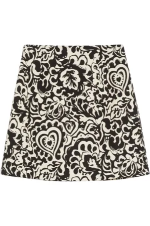 Max Mara Spódnice, Kobieta, Czarny, S, Spódnica Lignano z bawełny stretch