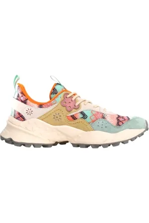 Flower Mountain Buty, Kobieta, Wielobarwność, 39 EU, Zamsz, Aquamarine Trekking Sneakers Kotetsu Kobieta