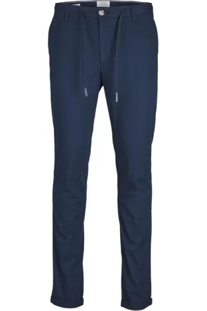 JACK & JONES Spodnie, Mężczyzna, Niebieski, W29 L30, Nowoczesne Spodnie Chino Slim Fit