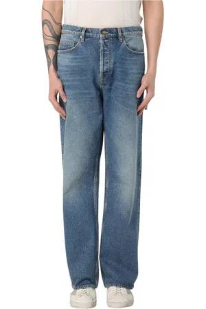 Golden Goose Jeansy, Mężczyzna, Niebieski, W34, Stylowe Niebieskie Straight Leg Jeansy