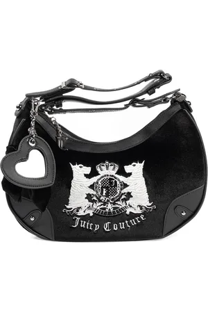 Juicy Couture Torebki, Kobieta, Czarny, ONE SIZE, Poliester, Hollyhock Hobo Torba Poliester/PU Czarna