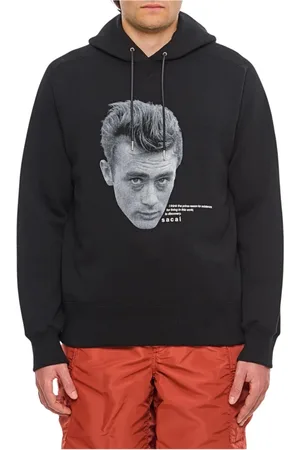 SACAI Bluzy, Mężczyzna, Czarny, S, Nowoczesna Bluza z Grafiką