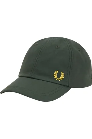 Fred Perry Akcesoria, Mężczyzna, Zielony, ONE SIZE, Zielony Kapelusz z Wawrzynem Baseballowym