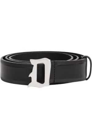 Dondup Akcesoria, unisex, Czarny, 95 CM, Pasek skórzany z logo