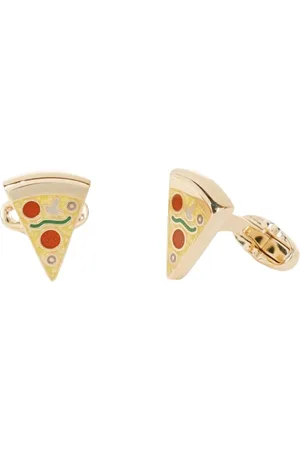 Paul Smith Akcesoria, Mężczyzna, Wielobarwność, ONE SIZE, Kolorowe Pizza Slice Nowatorskie Spinki