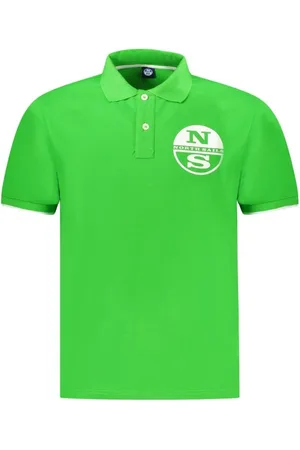 North Sails Koszulki, Mężczyzna, Zielony, XL, Zielony Polo z Bawełny Klasyczny Styl