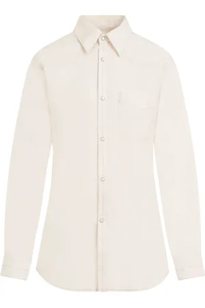 LEMAIRE Bluzki, Kobieta, Beżowy, 38 EU, Nude & Neutrals Western Shirt