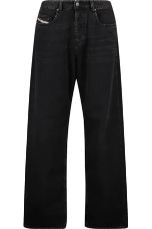 Diesel Jeansy, Mężczyzna, Czarny, W26, Bawełna, D-Macro Jeansy o prostym krojuy