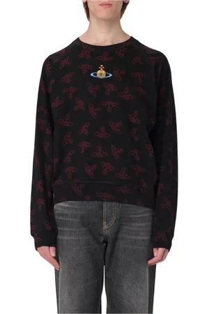Vivienne Westwood Bluzy, Mężczyzna, Wielobarwność, S, Kolorowy Sweter z Nadrukiem Orbs