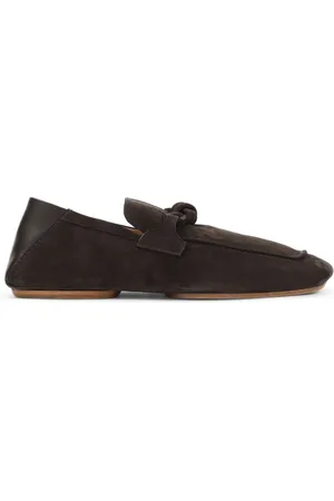 Bottega Veneta Buty, Mężczyzna, brązowy, 45 EU, Elegancki Driver z Węzłem