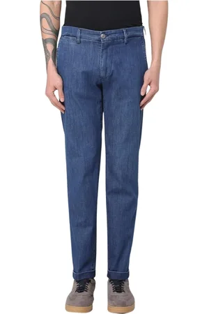 RE-HASH Jeansy, Mężczyzna, Niebieski, W36, Denim, Klasyczne niebieskie jeansy