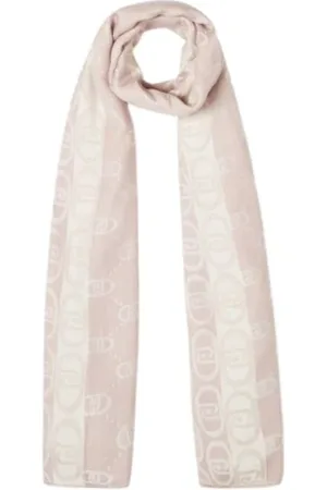 Liu Jo Akcesoria, Kobieta, Różowy, ONE SIZE, Monogramowa Stola w Różu