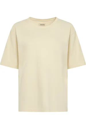 Khaite Koszulki, Kobieta, Beżowy, M, Żakardowy T-shirt z bawełny