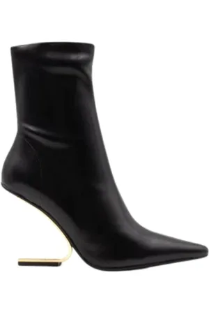 Jeffrey Campbell Buty, Kobieta, Czarny, 40 EU, Czarne botki z eko skóry