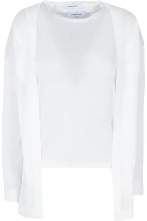 Gran Sasso Koszulki, Kobieta, Biały, 2XS, Cardigans