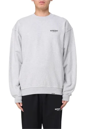 Represent Bluzy, Mężczyzna, Szary, S, Len, Szara bluza z luźnym krojem