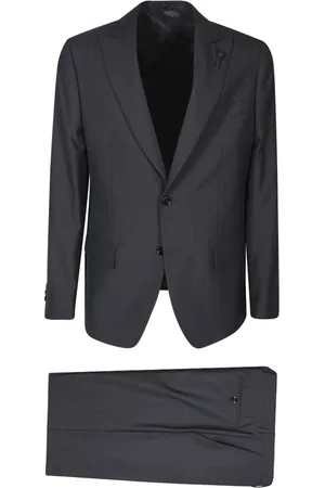 LARDINI Garnitury, Mężczyzna, Czarny, L, Czarny Garnitur Męski Aw 24