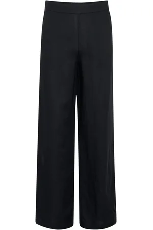 Part Two Spodnie, Kobieta, Czarny, 2XL, Czarne Spodnie O Szerokich Nogawkach