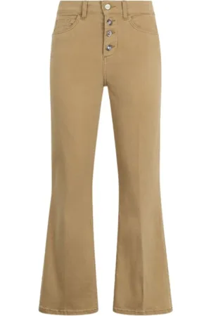 Liu Jo Spodnie, Kobieta, brązowy, W24, Spodnie bootcut z wysokim stanem Princess