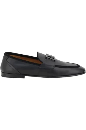 Dolce & Gabbana Buty, Mężczyzna, Czarny, 43 EU, Eleganckie Skórzane Lordsy