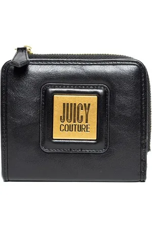 Juicy Couture Akcesoria, Kobieta, Czarny, ONE SIZE, Poppy Mały Portfel na Zamek PU Czarny
