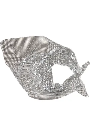 Paco rabanne Akcesoria, Kobieta, Beżowy, ONE SIZE, Metaliczny Szalik Stylowy Dodatek Nowoczesny Styl